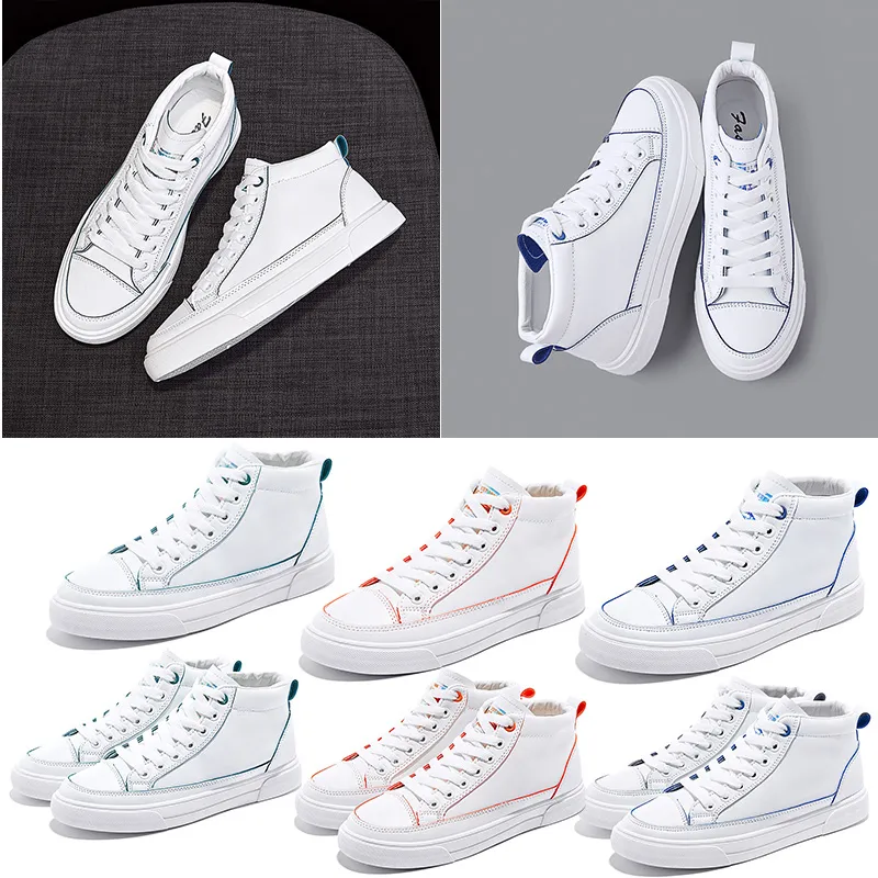 Classic Women Canvas Plat Shoes Triple White Red Green Blue Tyg Bekväma tränare Designer Sneakers 35-40