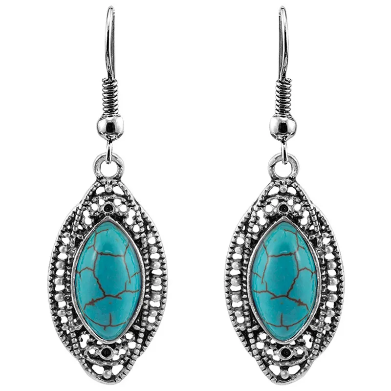 Bohemian Vintage Ippolita Turquoise Earrings Heart Earrings With ...