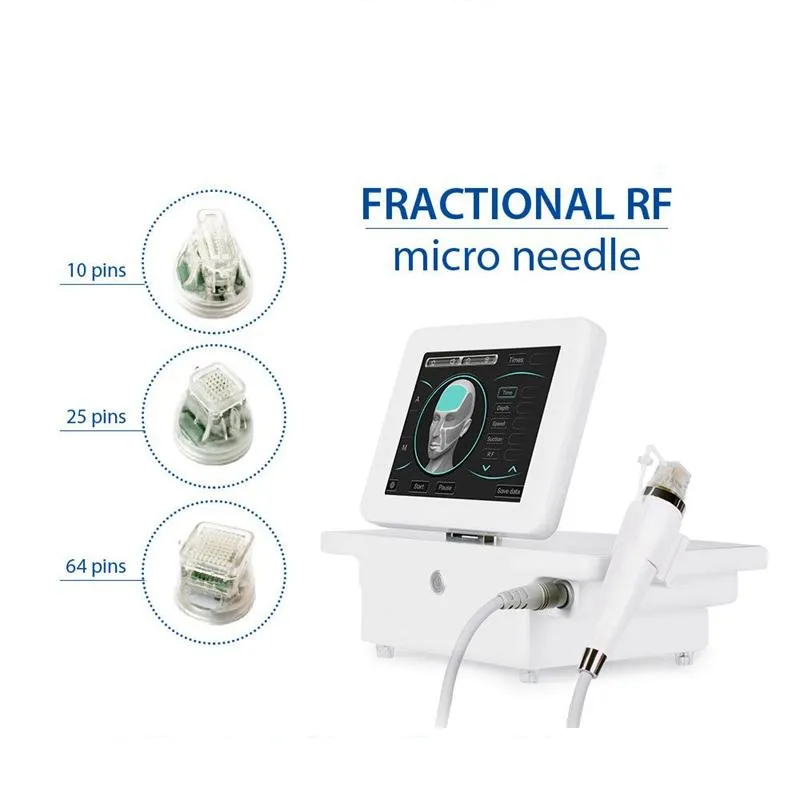 일회용 교체 4 팁 마이크로 바늘 분수 RF 마이크로 바늘 기계 흉터 여드름 치료 스트레치 마크 제거