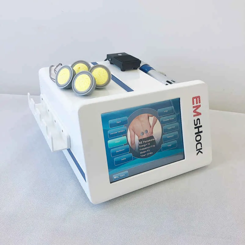 Extracorporal Shock Wave Therapy ESWT Radial Shockwave Máquina Para Heel Spurs Tendão calcificações e Tendinite patelar Tratamento