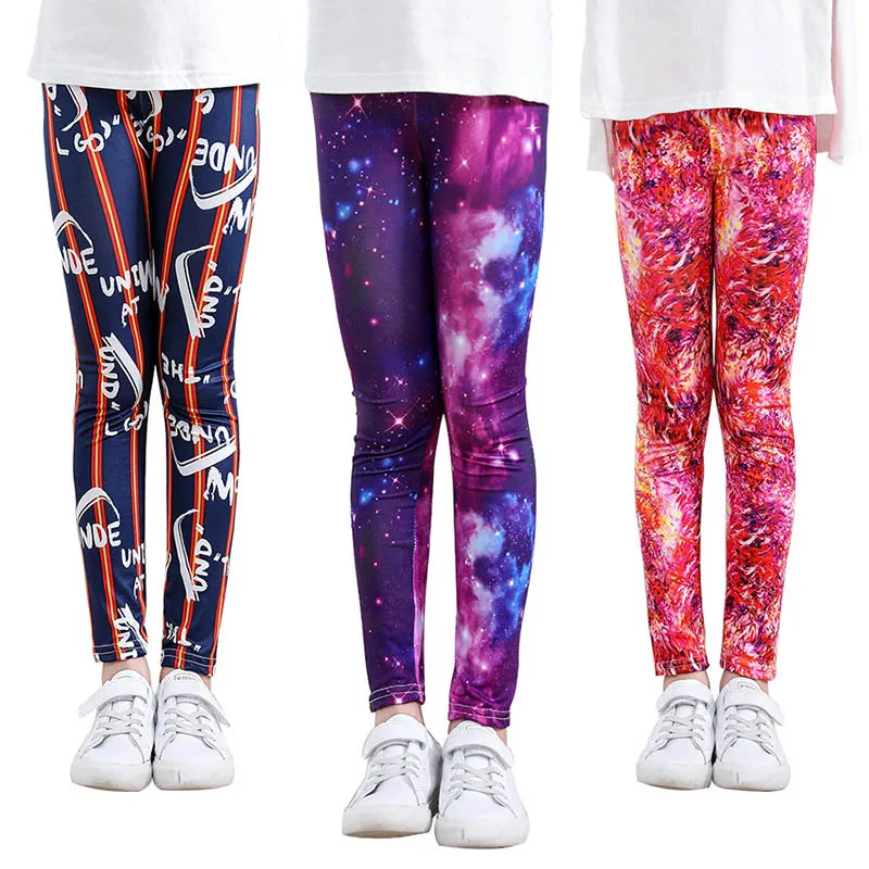 Girls Leggings Tights For Girls Stretch Pants Soft Fabric Starry Sky Print  Galaxy Ankle Length Leggings Pants From 3,11 €