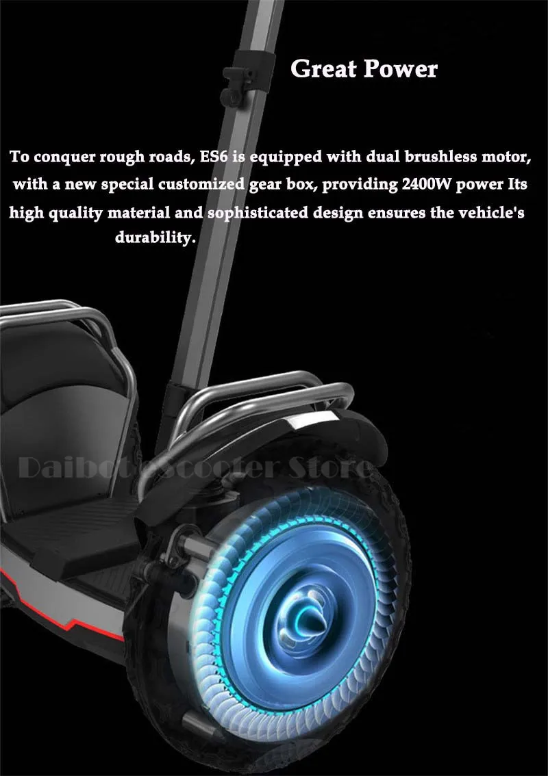 Daibot Off Road Electric Scooter Self Balancing Scooters Double System 1200W2 Adults Skateboard Hoverboard With BluetoothAPP (29)