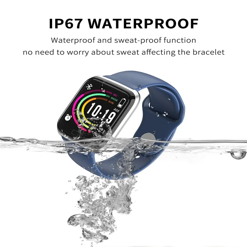 3-Cy05 Sports bracelet 1.3inch full touch screen IP67 waterproof support sports data collection for  Samsung Iphone Xiaomi