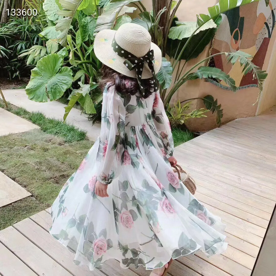 blue dress for baby girl Floral Ruffle Sun Dress