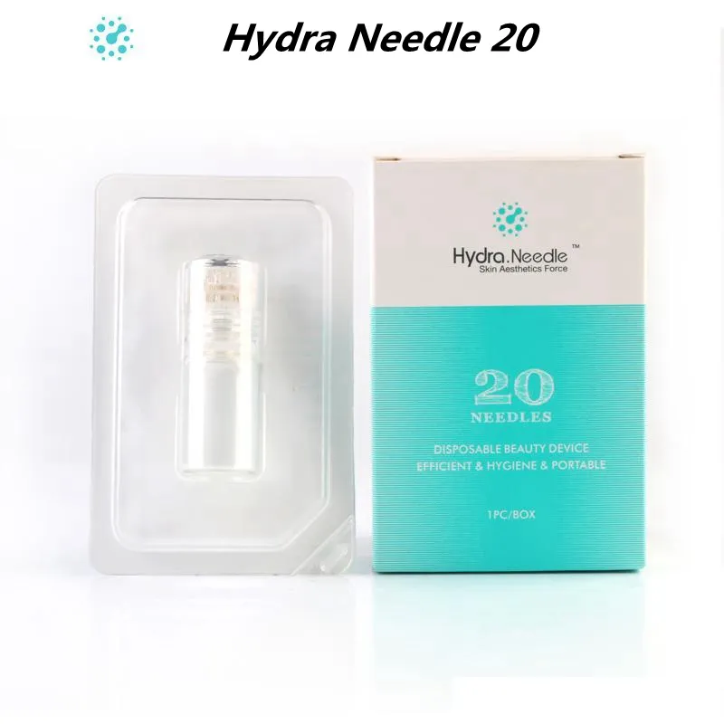 Hydra針20ピンチタンマイクロニードルメソのDermaローラーMesotherapyスキンケア若返り白くしわを白くする