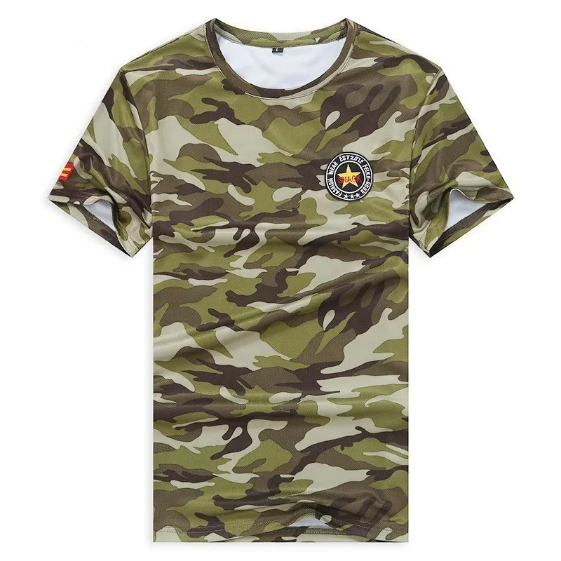 Nuevo Ejército De EE. UU. Camuflaje Hombres Soldado Camisa De Tamaño Grande De Mangas Cortas Gimnasio Deportivo Camisetas Camisetas De 8,46 € | DHgate