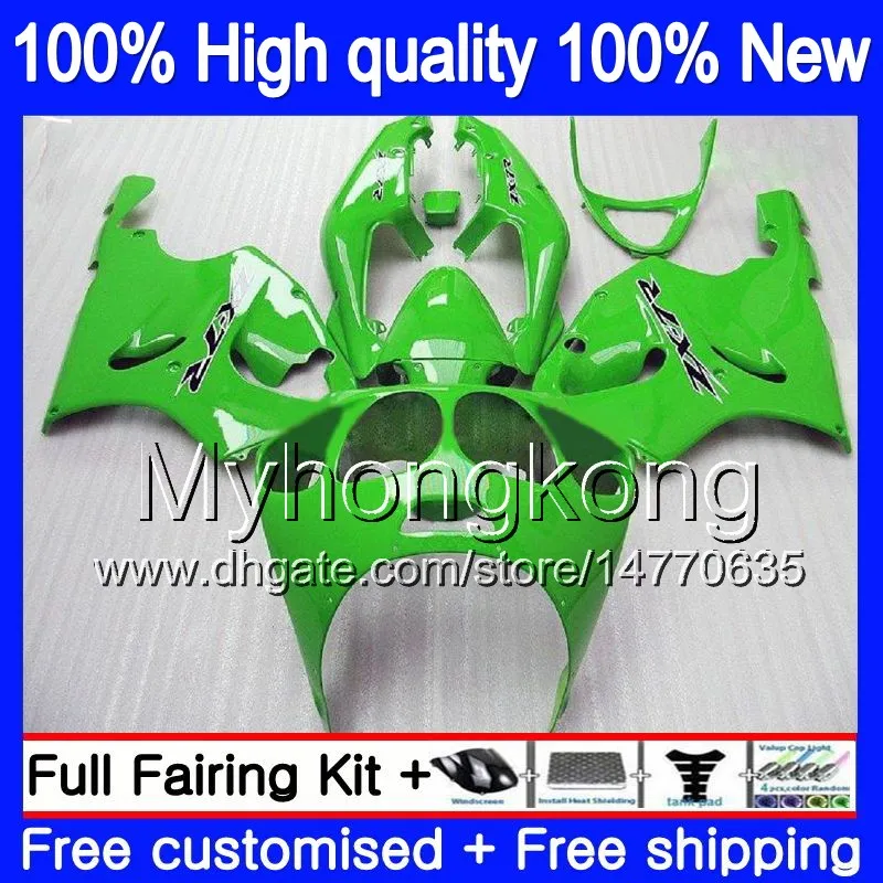 Body For KAWASAKI ZX-7R 1996 2000 2001 2002 2003 203MY.22 Gloss green ZX-750 ZX750 ZX 7R ZX7R 96 97 98 99 ZX 7 R ZX 750 00 01 02 03 Fairing