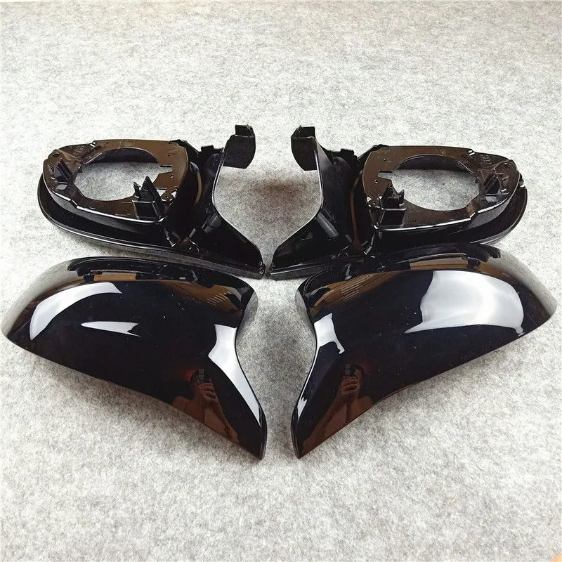 A Set (4 pieces) Glossy Black Car Rearview Side Mirror Cover For BMW G01 G02 G05 G06 ABS Assembly