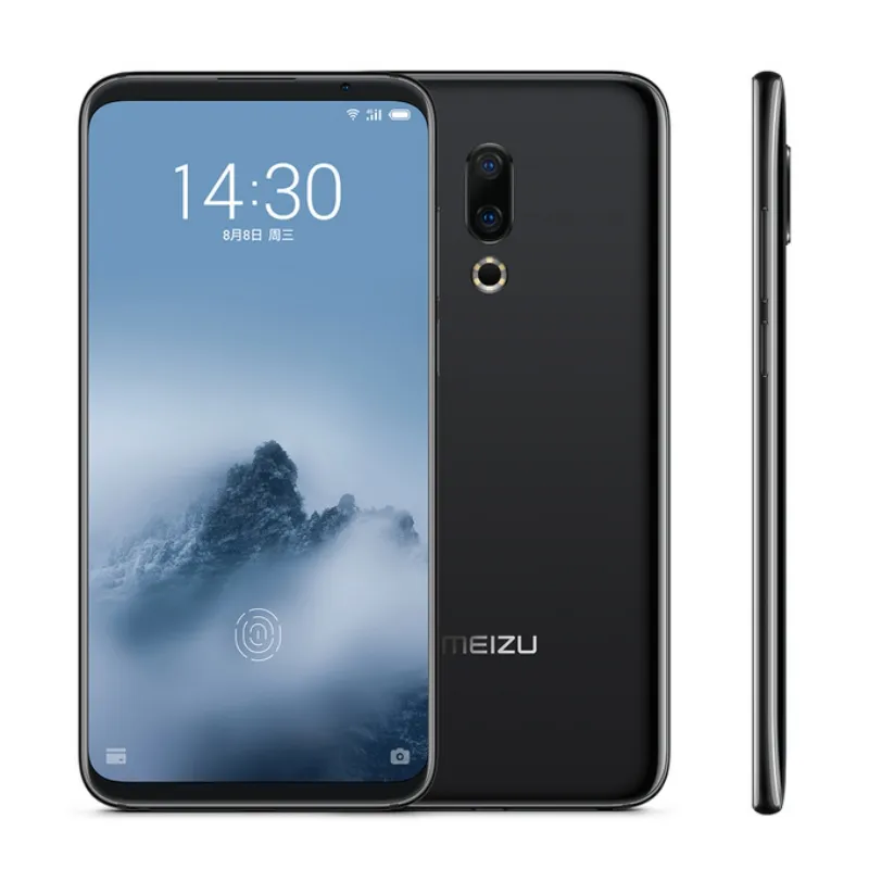 Original Meizu 16 Plus 4G LTE Cell Phone 8 GB de RAM 128GB 256GB ROM Snapdragon 845 Octa Núcleo 6.5" Full Screen 20.0MP face ID Smart Mobile Telefone