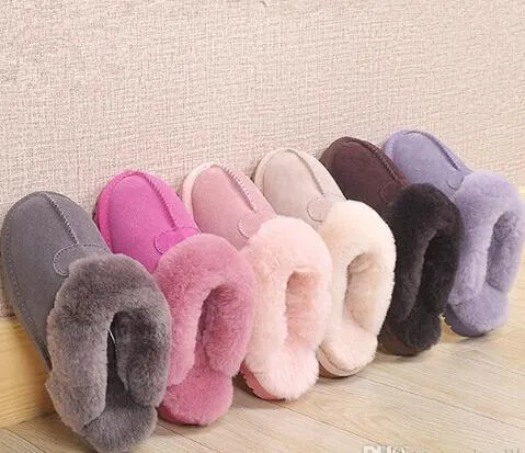 Hot Classic design AUS 51250 Warm slippers goat skin sheepskin snow boots Martin boots short women boots keep warm shoes SHOE A55