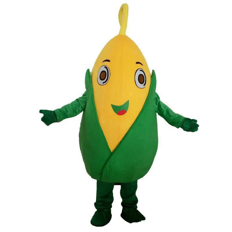 2019 Factory Outlets Hot Fruits and Fruit Corn Mascotte Kostuum Rollen Speel Cartoon Kleding Volwassen maat Hoogwaardige kleding Gratis Shipp