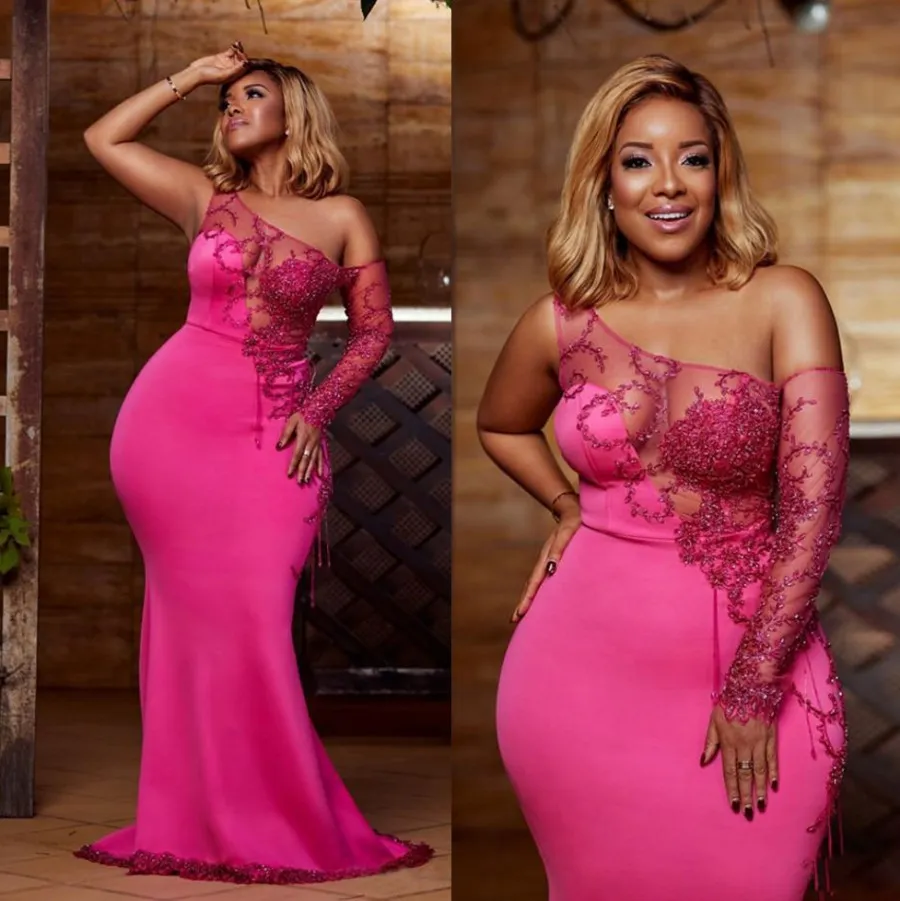 Fuchsia plus size formal dresses on sale