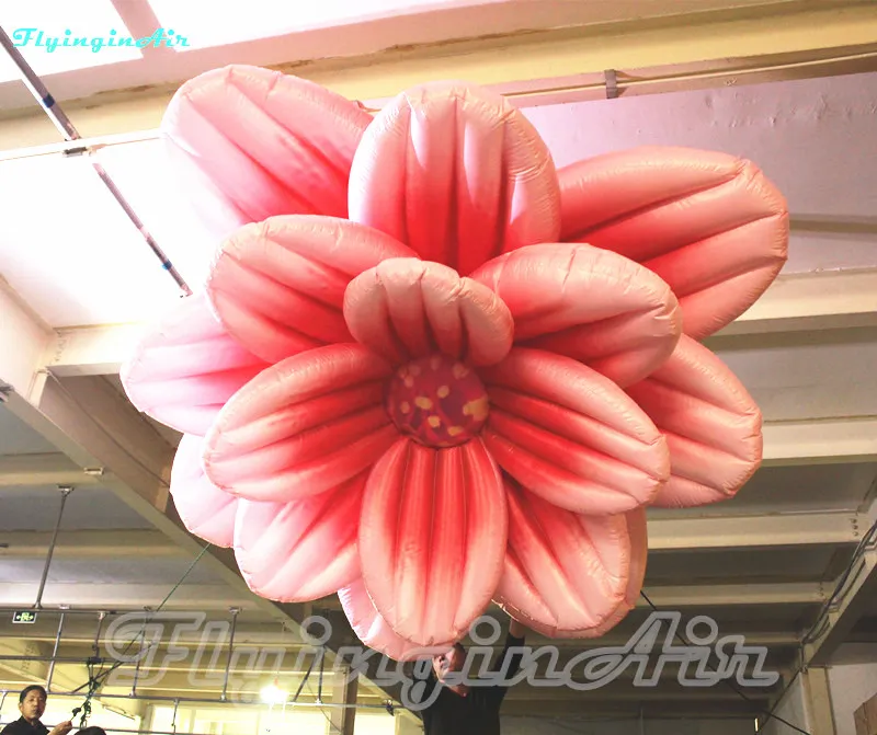 8 'Şişirilebilir Asma Çiçek Tavan Pembe Şişirilmiş Çiçek Salon/Parti/Düğün