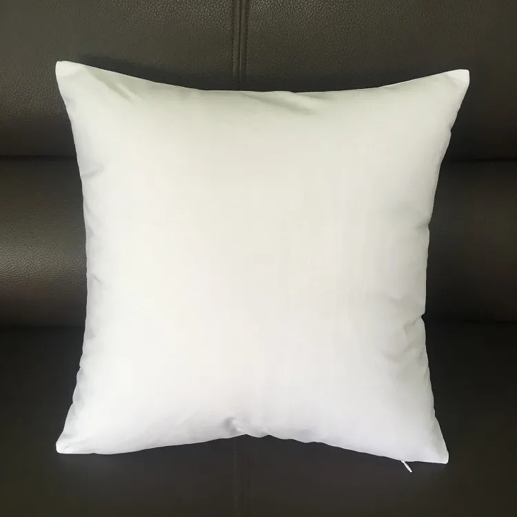 20x20 inches white canvas pillow case 100% cotton blank white pillow cover bleached white throw cushion cover for DIY paint
