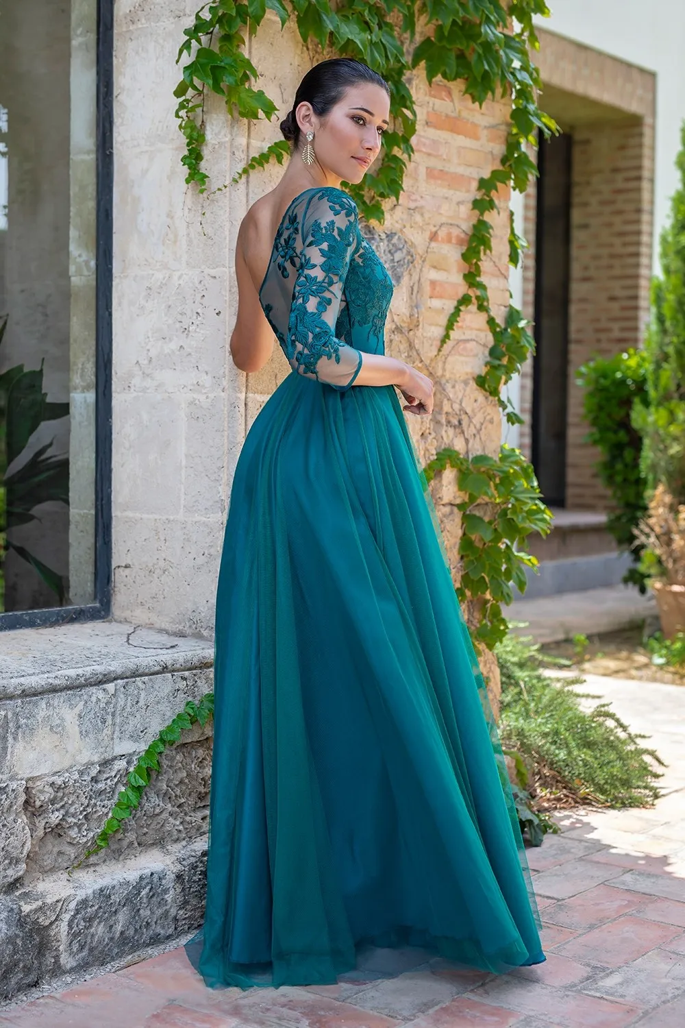 Hunter green deals lace dress