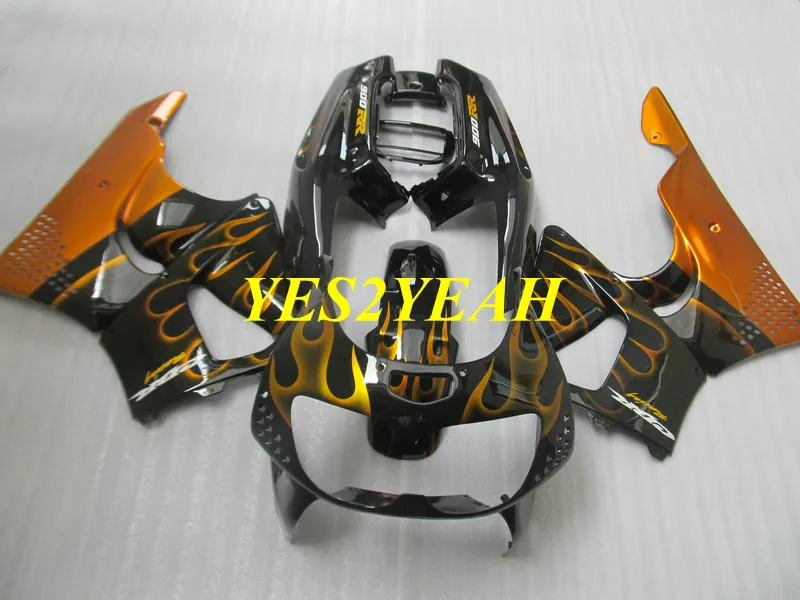 Motorcykel Fairing Body Kit för Honda CBR900RR 893 91 92 93 94 95 CBR900 RR 1991 1995 Golden Black Fairings BodyowRk + Presenter HB13