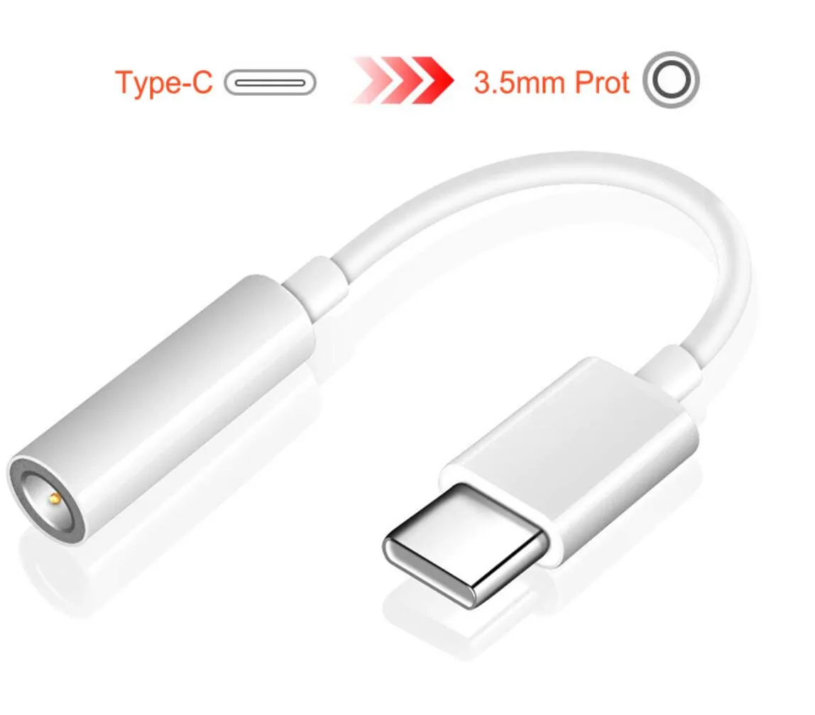 Type-C to 3.5mm Earphone Audio Cable Music Port Adapter Usb 3.1 Type C 3.5 AUX Jack for Letv 2 Pro 2 Max2