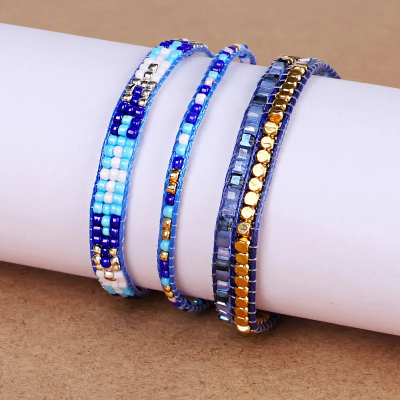 10 pz/lotto braccialetto dell'amicizia per donna e uomo Summer Beach Bohemian Weave Free Charm bracciali per ragazza  36