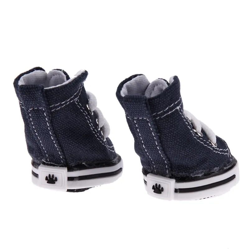 Dog Shoes Sport Anti Slip Sneaker Denim Canvas Sports Shoes For Dog