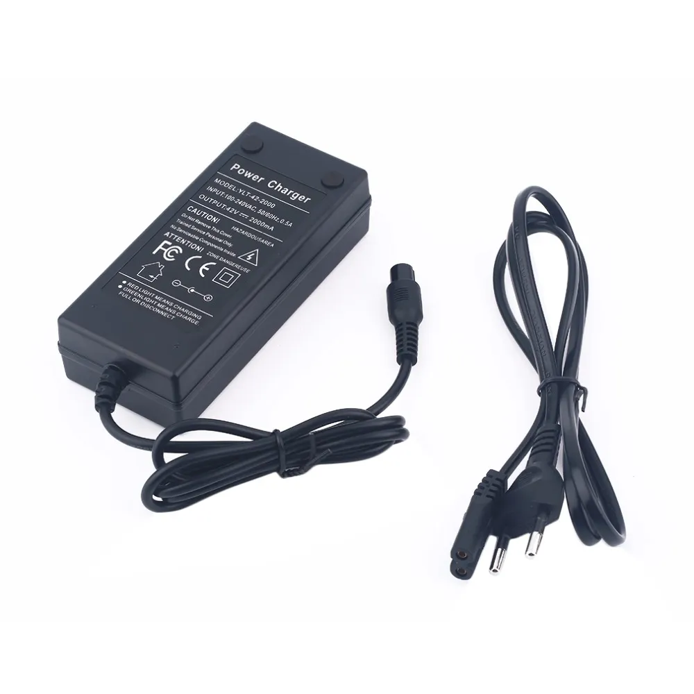 Freeshipping Atacado Plug UE 42 V 2A Balance Charger Adaptador de Alimentação para auto balanceamento de scooter