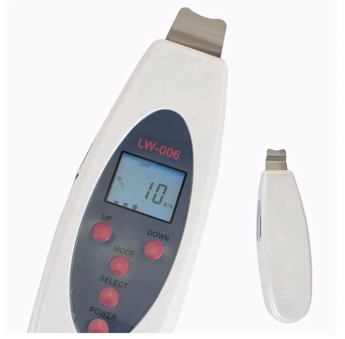 جودة عالية متعددة الوظائف المحمولة بالموجات فوق الصوتية الجلد الغسيل الوجه رفع نظافة massager سبا LCD الرئيسية استخدام الجمال