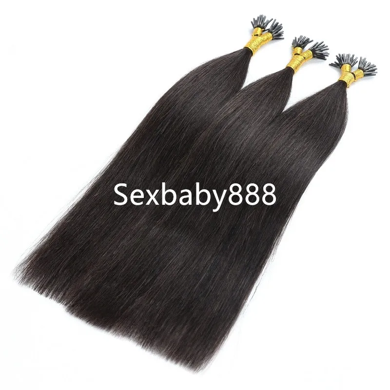 0.5g/Strand,100strands Italian Keratin Hair Extension Pre Bonded I Tip