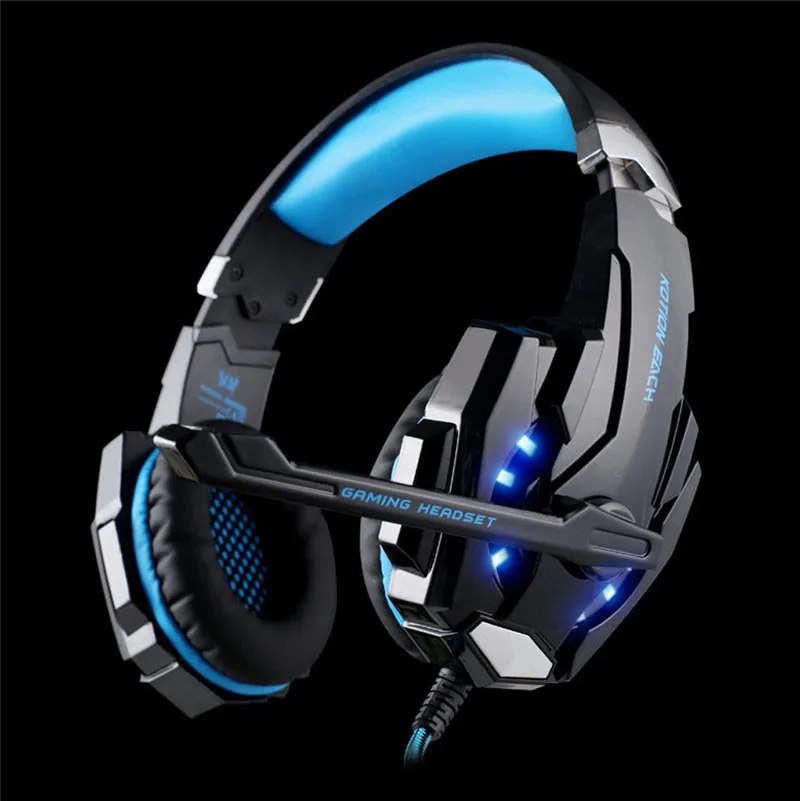 Kotion Каждая G9000 Gaming Gaming Headset Deep Bass Stereo Компьютерные игры Наушники с микрофоном Светодиодный свет PC Professional Gamer