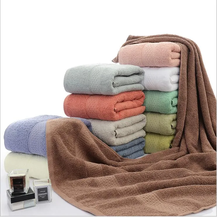 Badhanddoeken Solid Beauty Salon Douche Handdoek Effen Pure Katoen Badkamer Gewaden Spa Body Whems Washcloth Hotel Travel Gym Witte Handdoeken B6954