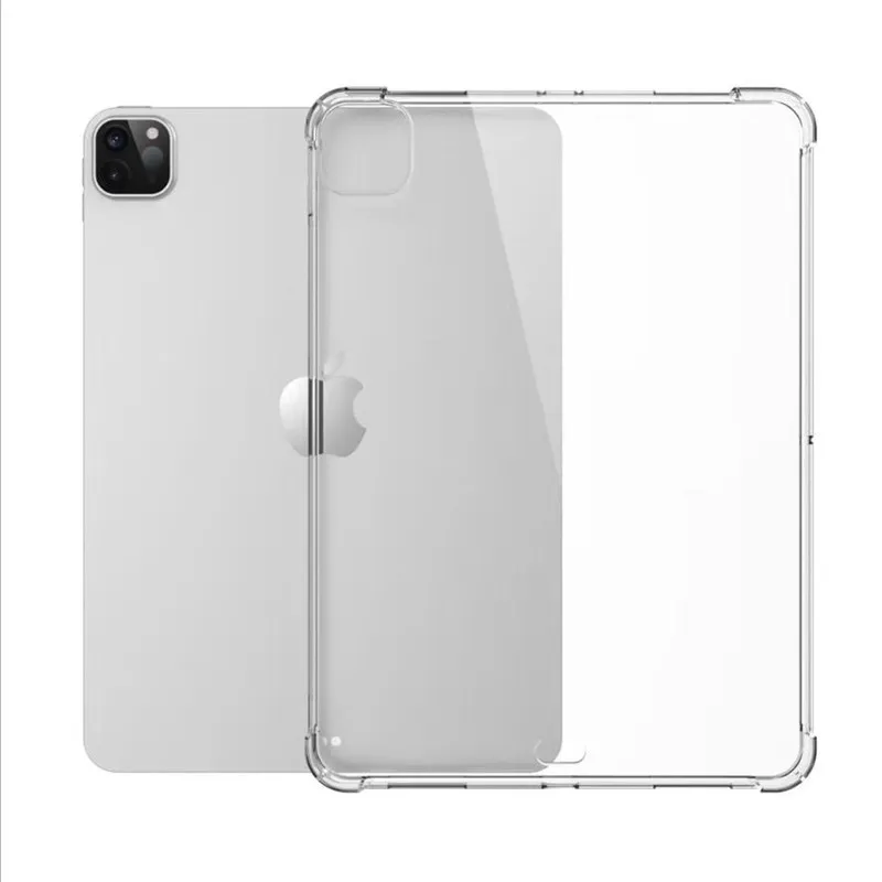 CLEAR CASE FÖR IPAD PRO 11 10 2 Mini Air 2 3 4 5 Antiknock Soft TPU Transparent Protect Cover Shock Fodral