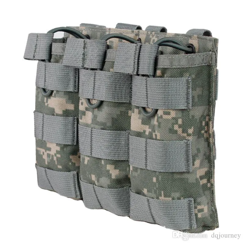 1000D Nylon Tactical Army Etui do Paintball Airsoft Open-Top Magazine Molle Triple Pasta Fast AK AR M4 FAMAS MAG