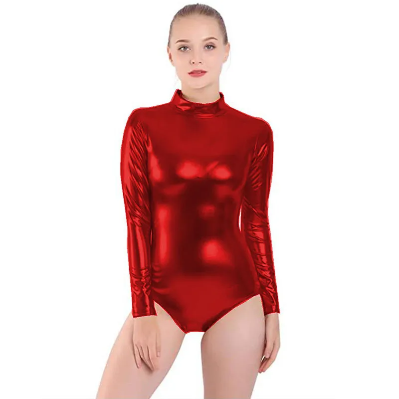 Red deals turtleneck bodysuit