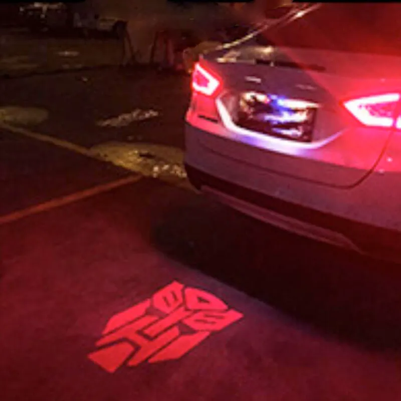 laser dell'automobile di avvertimento proiettore segnale di svolta targa del freno posteriore nebbia anticollisione blu luci led arredamento lampe tiallight accessori