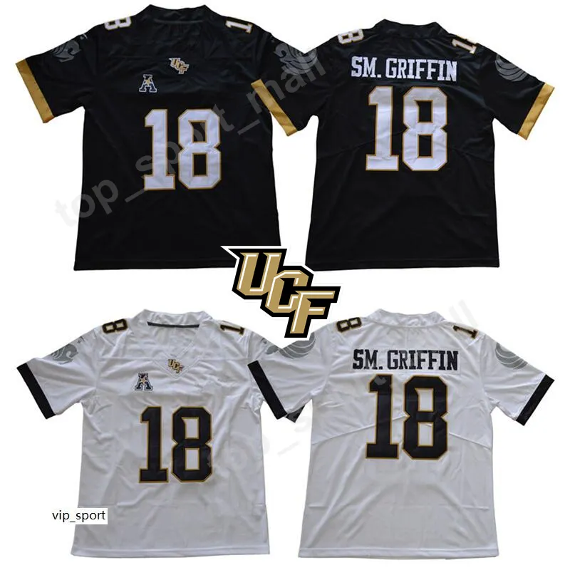 NCAA University of Central Florida Shaquem Griffin Jersey Men Football Black White UCF Knights College Jerseys AAC Ed Quality