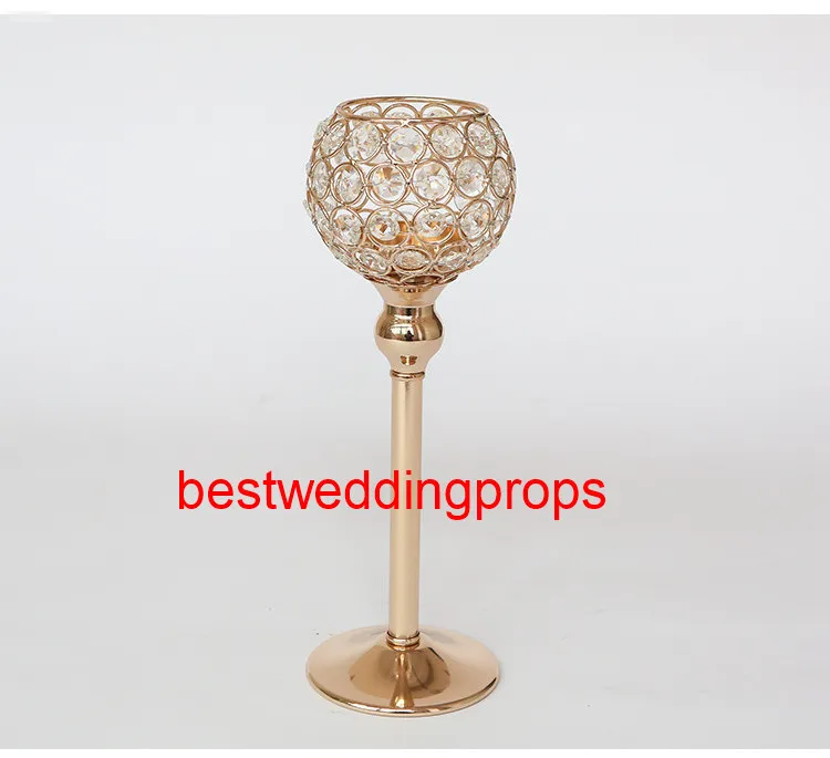 cheap sale tall glass crystal gold cylinder cheap wedding vases best0876