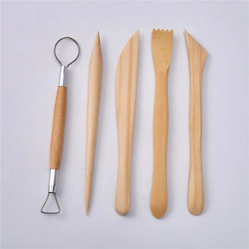 5 Spatules Double-embout Pour Sculpture Cire/argile - Acier Inox - Prothèse Dentaire