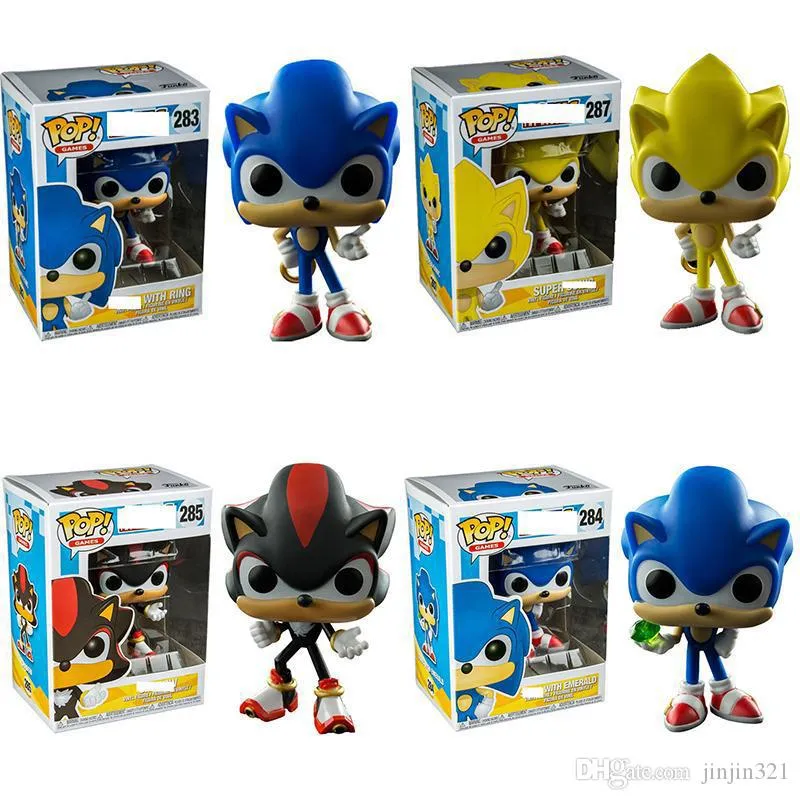 FUNKO POP Sonic Boom Amy Rose Sticks Tails Werehog PVC Action Figures  Knuckles Dr. Eggman Anime Pop Figurines Dolls Kids Toys From Qin342952757,  $24.21