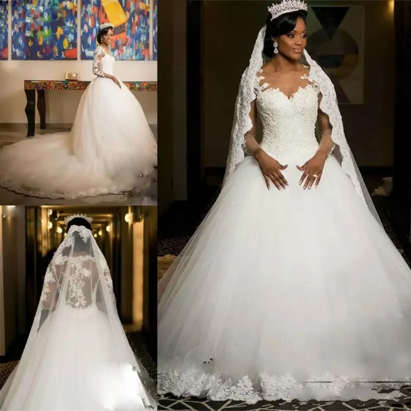 Ball gown wedding dress with cathedral veil outlet