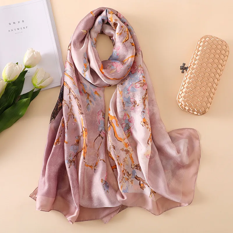 Foulard en soie de mode femmes concepteur Van Gogh peinture à l'huile arbre châles en soie Pashmina dames enveloppes foulards Foulard New64639049050919