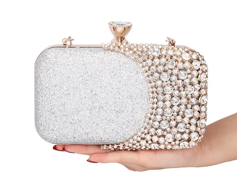 Mulheres Evening Clutch Beading partido nupcial saco lindo Crystal Pearl Bags CROSSBODY bolsas 20pcs Designer-