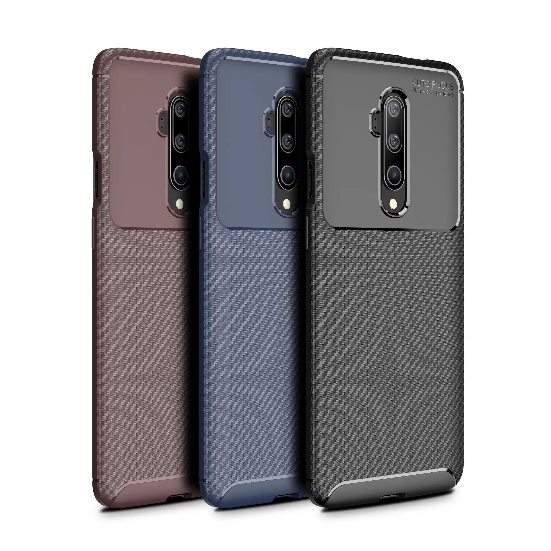 Classic Slim Thin Carbon Fiber Soft TPU Case For Oneplus 7T Pro 7 Pro