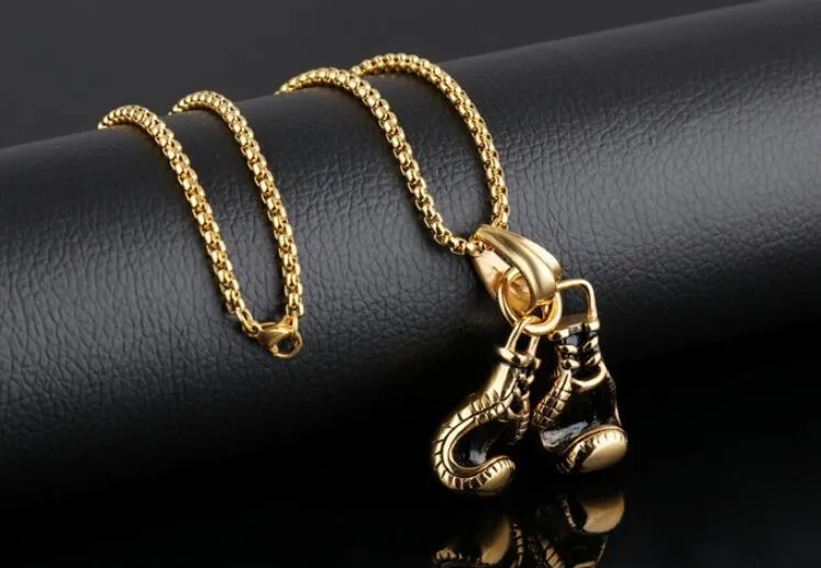 Porte-clés Pendentif Poing De Boxe - Acier Inoxydable - Couleurs Argent, Or, Noir