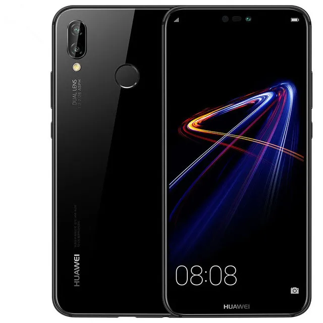 Téléphone portable d'origine Huawei Nova 3e 4G LTE 128 Go 64 Go ROM 4 Go de RAM Kirin 659 Octa Core Android 5,8 pouces 24MP ID d'empreintes digitales Face Mobile Phone