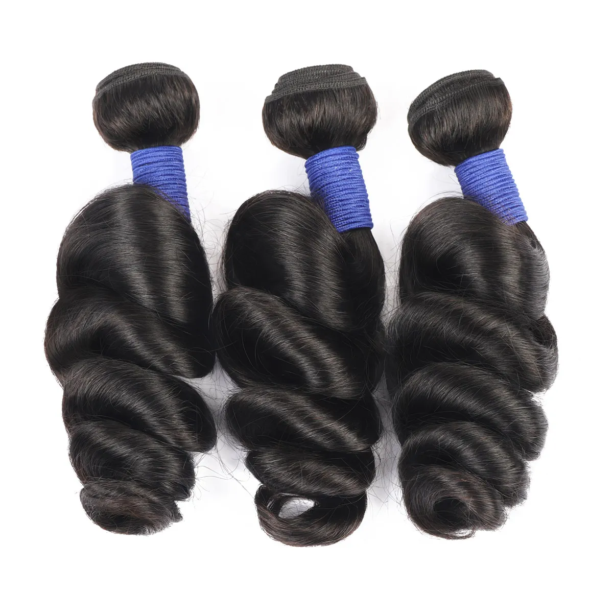 Ishow 10A Brazilian Water Wave Remy Human Hair Bundles Weft 3/4 PCS Kinky Curly Indian Extensions Loose Deep Body Straight for Women All Ages Natural Color