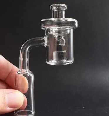 25mm XL XXL Flat Top Quartz Banger Reactor Core Nail Set with Glass UFO Carb Cap Quatz Nail for Bongs Dab Oil Rigs