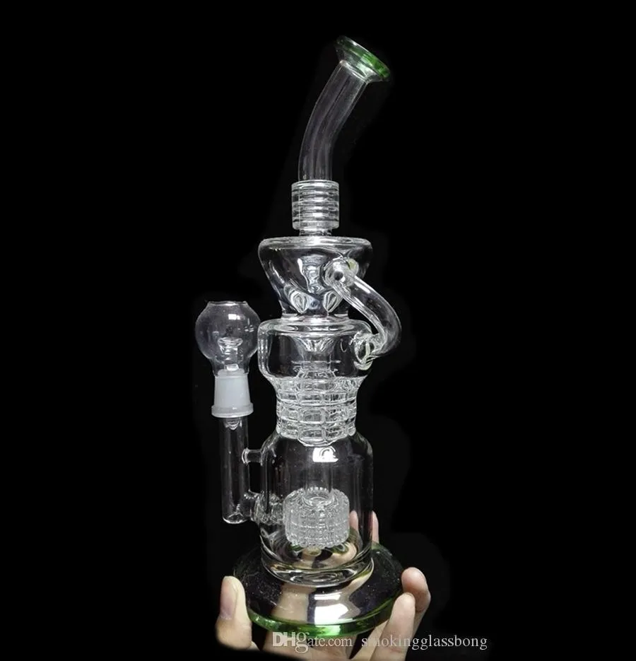 2023 facebook hot Hitman hookahs Glass bubbler toro bong with smokey accent Glass Vapor Rigs Oil rig Glass Recycler water pipes with 18.8mm joint