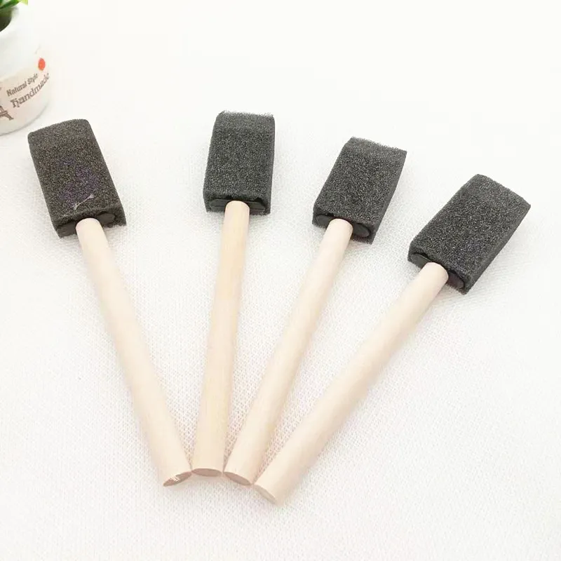 Wholesale Wooden Handle Foam Sponge Painting Applicator Brush For Kids  Ideal Art Class Tool For Children And Students From Esw_home2, $0.19