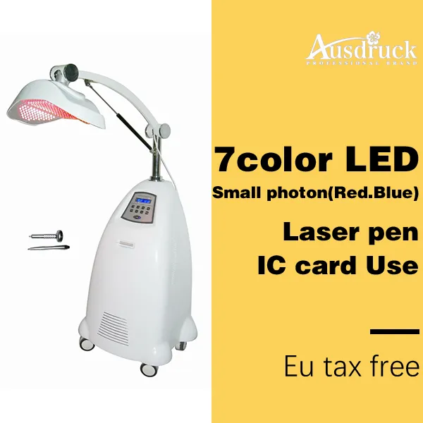 Professional New 7Color PDT Skin Odmłodzenia LED Light Terapia Foton Pielęgnacja twarzy Leczenie trądzikowe Dokręcić Dokręcić Salon piękności Użyj instrumentu