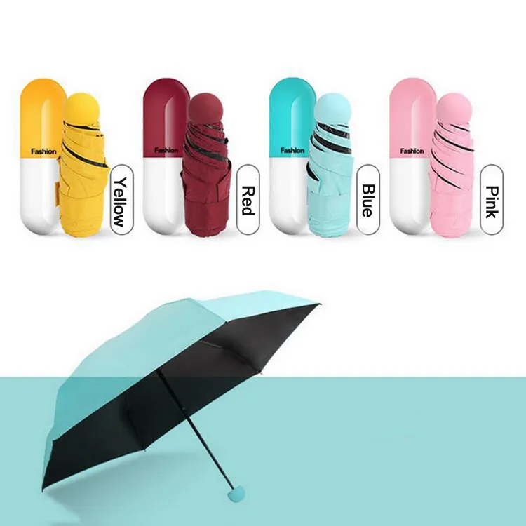 Kapseletui Regenschirm Ultraleichter Mini Faltschirm Kompakter  Taschenschirm Sonnenschutz Winddichter Regen Sonnenschirm DBC DH0624 Von  5,26 €