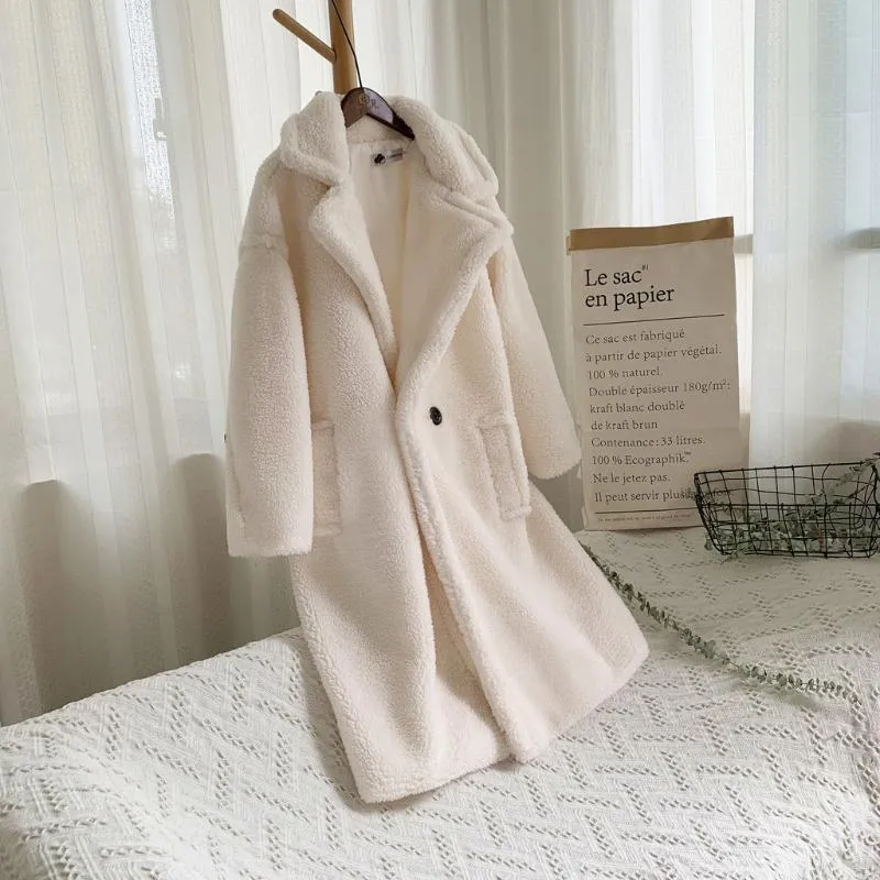 2019 Winter Teddy Coat Women Faux päls kappa nallebjörnjacka tjock varm falsk fleece jacka fluffiga jackor plus storlek överrock#j30