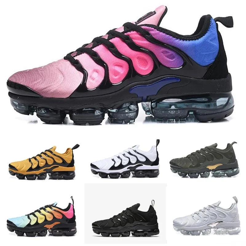 vapormax vapor max vm 2019 Plus Tn Rainbow Chaussures De Course Bumblebee Be True Grape Triple Noir Designer Chaussures Femmes Sherbet Team Rouge Noir Blanc Baskets